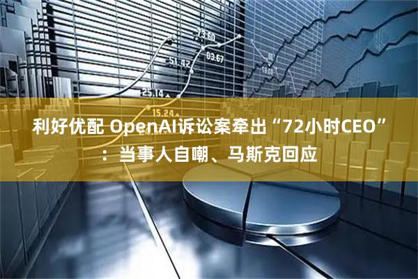 利好优配 OpenAI诉讼案牵出“72小时CEO”：当事人自嘲、马斯克回应