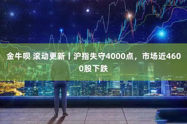 金牛呗 滚动更新丨沪指失守4000点，市场近4600股下跌