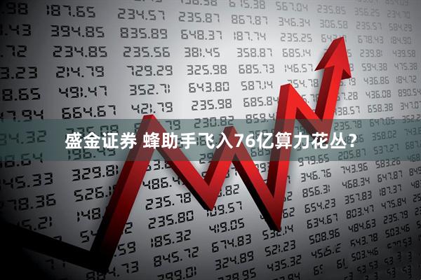 盛金证券 蜂助手飞入76亿算力花丛？